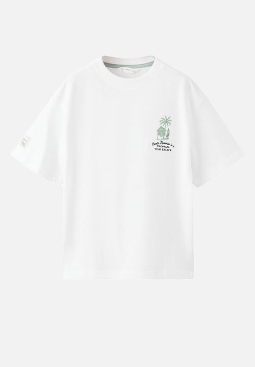MANGO - T-Shirt MTROPIC - White