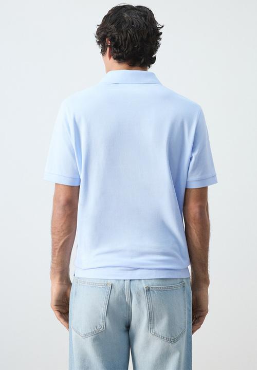 MANGO - Polo Shirt Rea - Sky-Blue