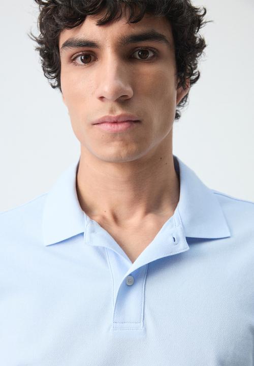 MANGO - Polo Shirt Rea - Sky-Blue