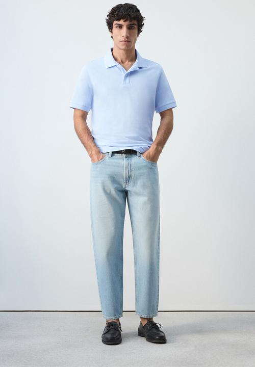 MANGO - Polo Shirt Rea - Sky-Blue
