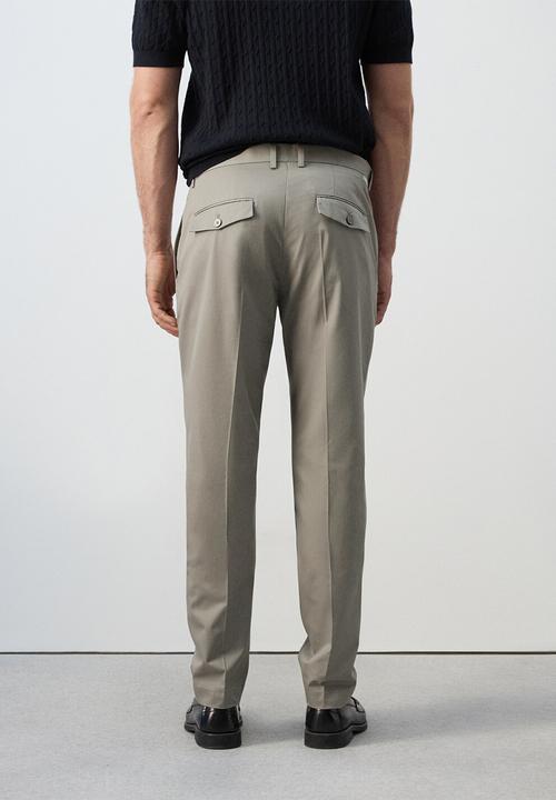 MANGO - Trousers Gaspar - Beige