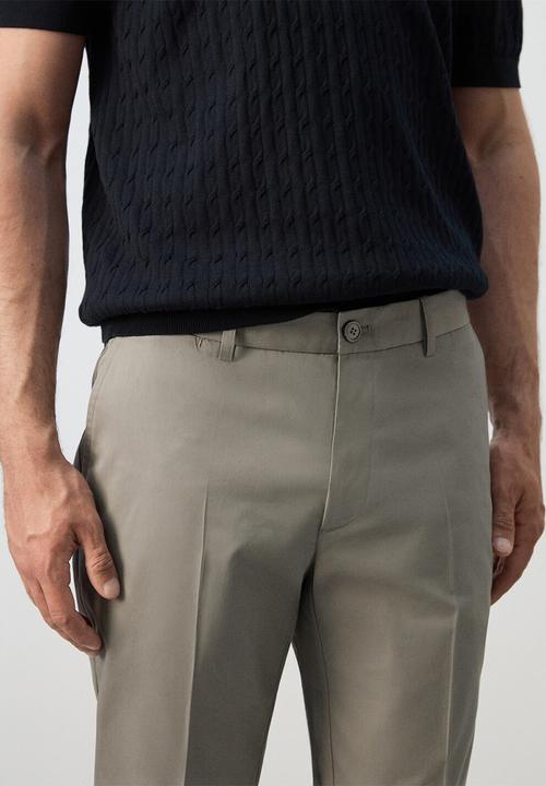 MANGO - Trousers Gaspar - Beige