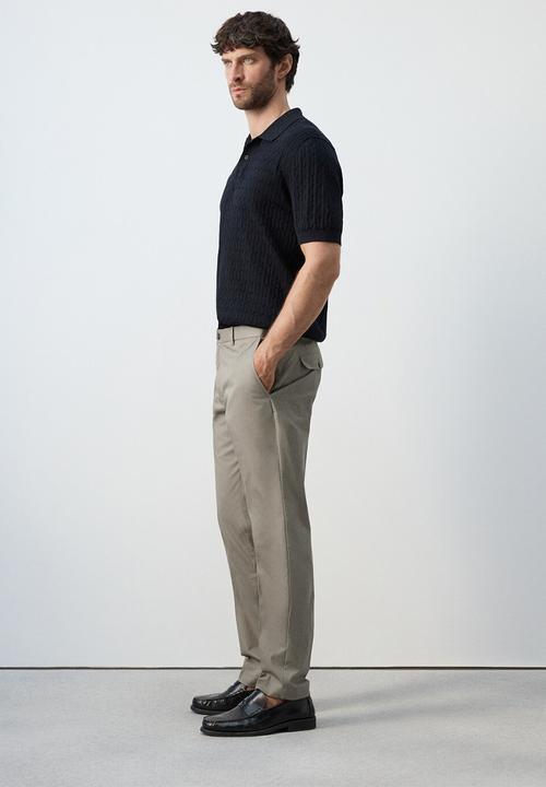 MANGO - Trousers Gaspar - Beige