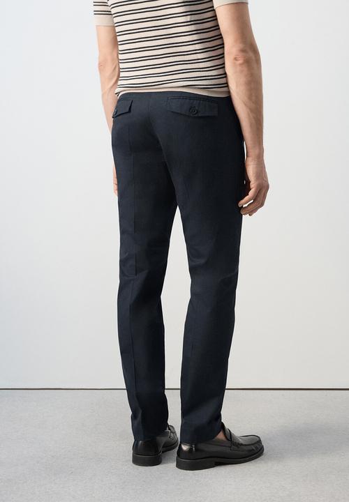MANGO - Trousers Gaspar - Navy