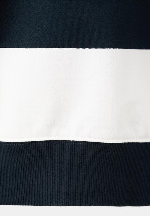 MANGO - Rugby Striped Sweatshirt Peter - White