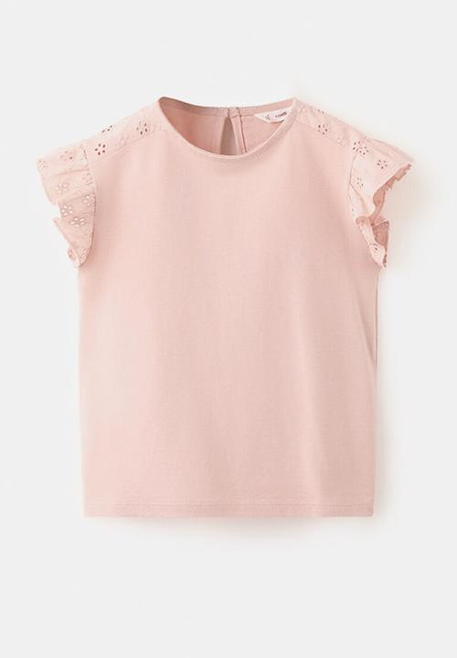 MANGO - T-Shirt DOBLE - Pink