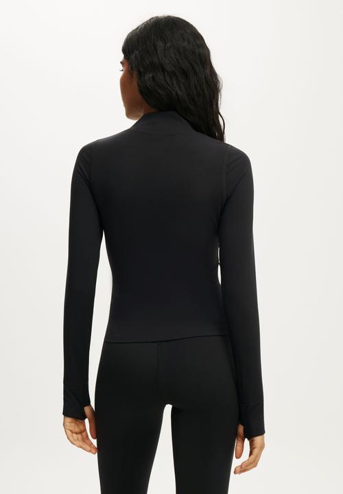 Cotton On - Ultra Soft Zip Through Jacket - Black