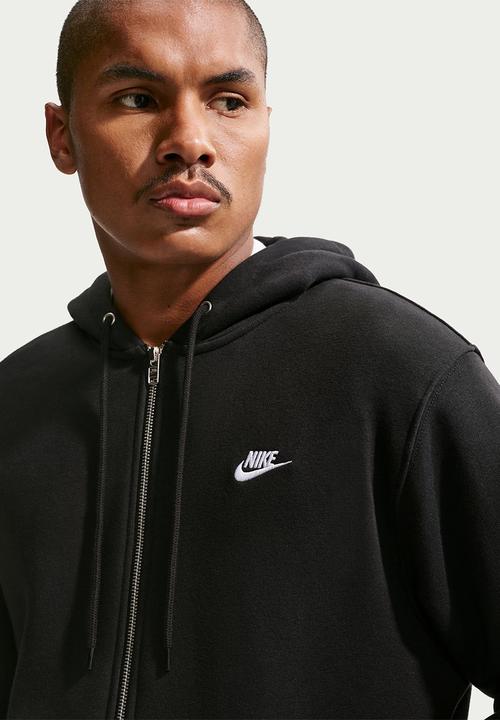 Nike - NSW Club BB Full Zip Hoodie  - Black