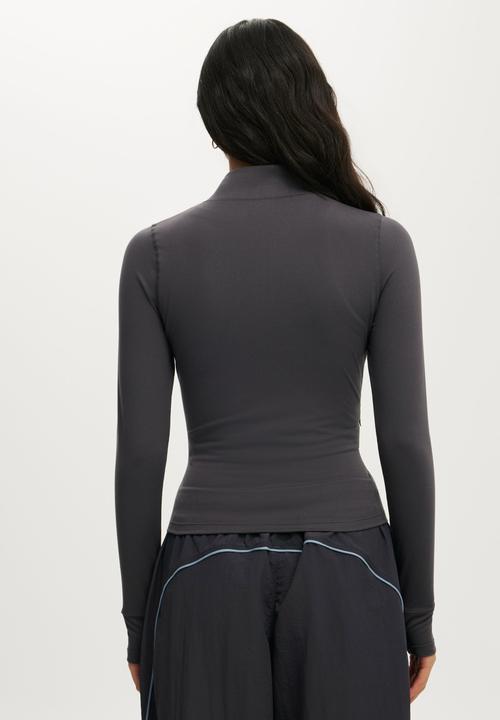 Cotton On - Ultra Soft Zip Through Jacket - Graphite Grey