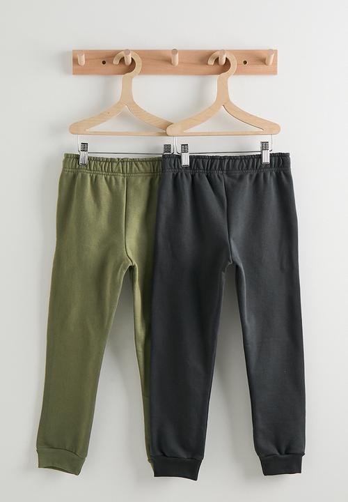 Pop Candy - 2 pack joggers - olive/charcoal