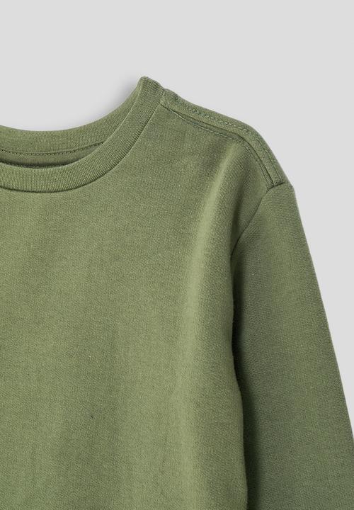 Pop Candy - 2 pack sweatshirt - olive/charcoal