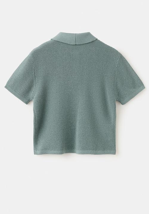 MANGO - Sweater JOHNNY - Medium Green