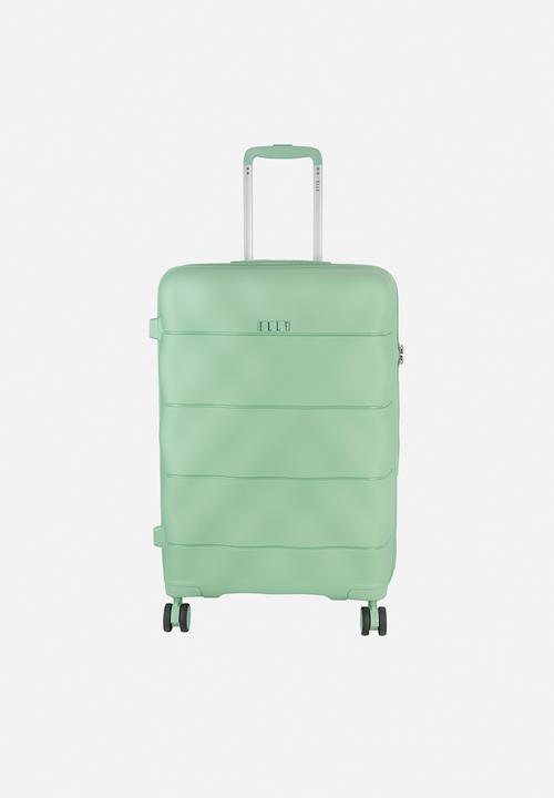 Medium 4-wheel trolley case with TSA lock - Green