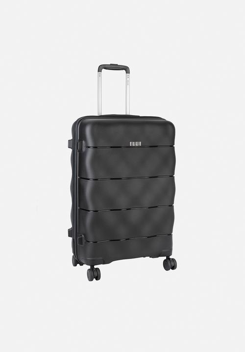 Elle - Medium 4-wheel trolley case with TSA lock - Black