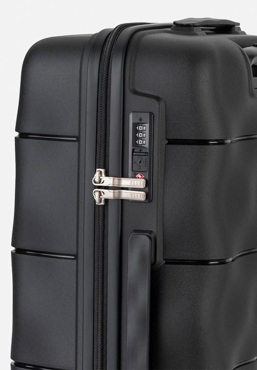 Elle - Medium 4-wheel trolley case with TSA lock - Black