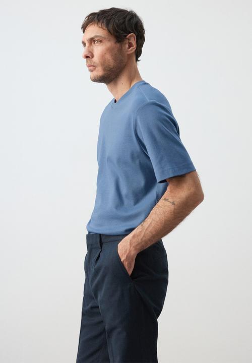 MANGO - T-Shirt Kimi - Whitish-Blue
