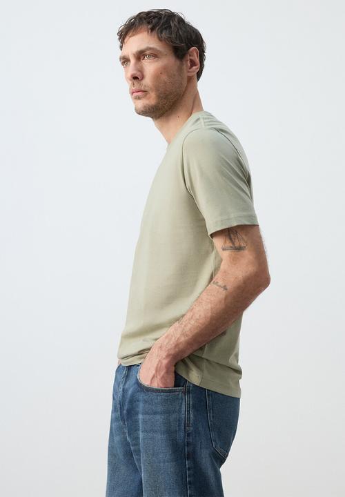 MANGO - T-Shirt Cherlo - Pastel Green