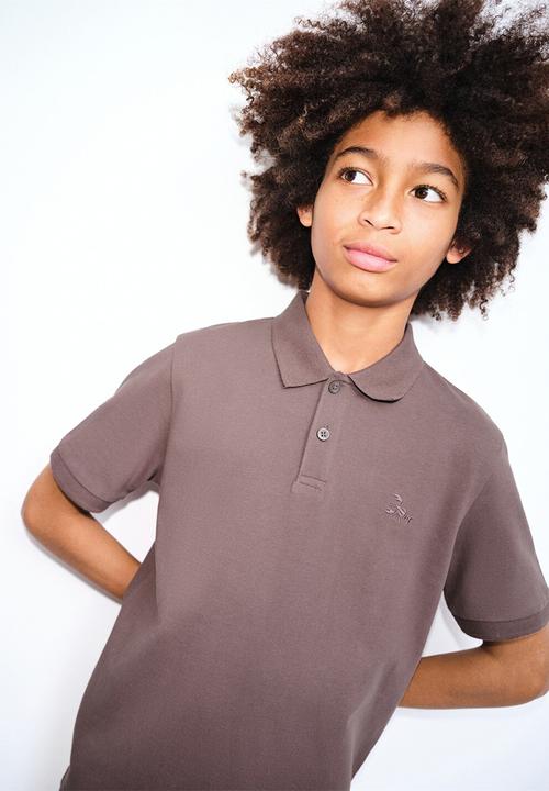 MANGO - Poloshirt JAVIER - Dark Brown