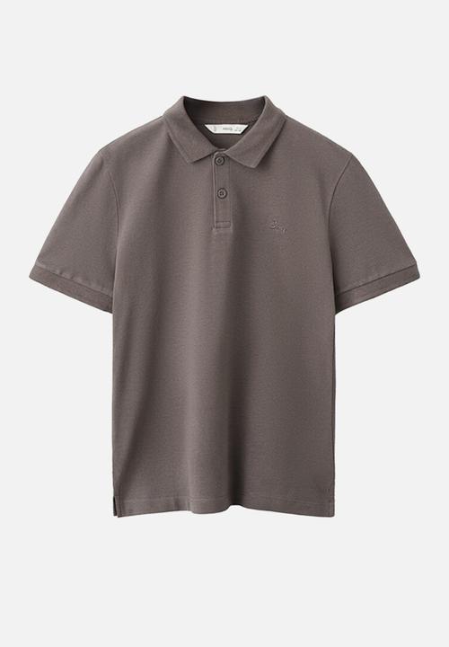 MANGO - Poloshirt JAVIER - Dark Brown
