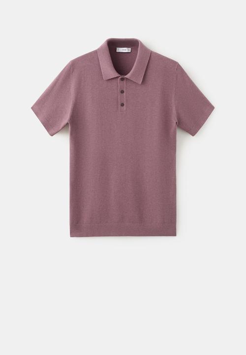 MANGO - Polo Shirt Andrew - Dark Purple