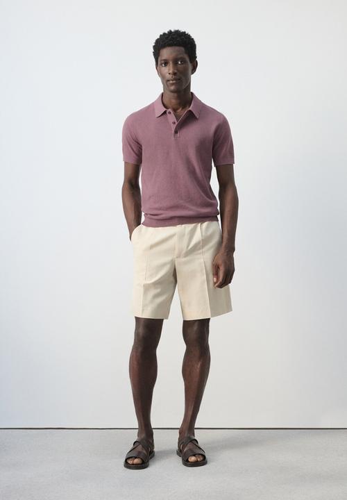 MANGO - Polo Shirt Andrew - Dark Purple