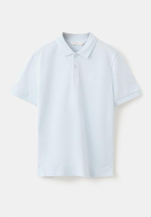 MANGO - Poloshirt JAVIER - Light/Pastel Blue