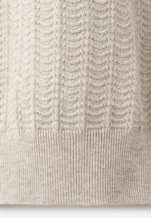 MANGO - Polo Shirt Tip - Sand