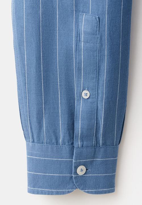 MANGO - Shirt Rug - Medium Blue