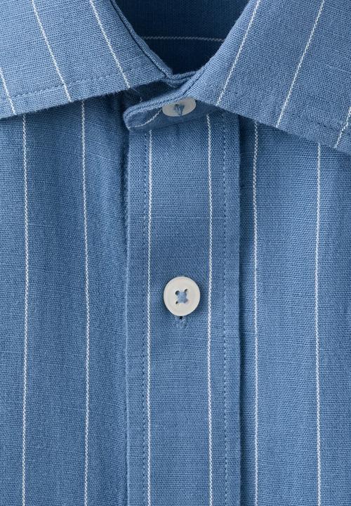 MANGO - Shirt Rug - Medium Blue