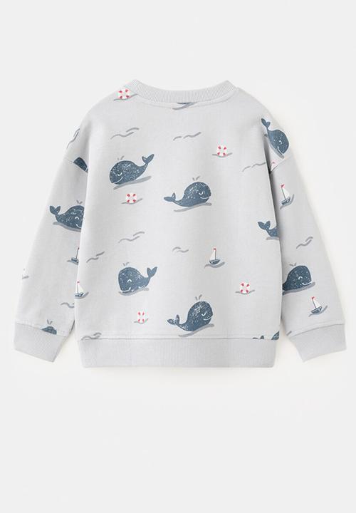 MANGO - Sweatshirt Fseaaop - Light/Pastel Blue