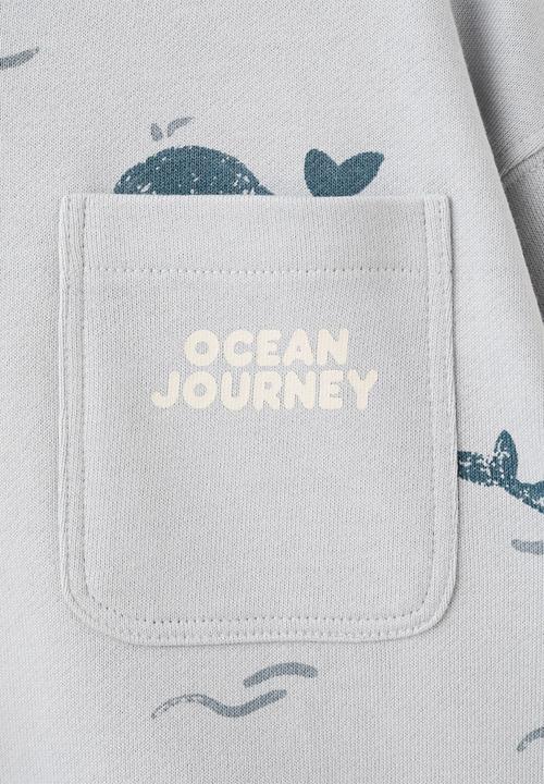 MANGO - Sweatshirt Fseaaop - Light/Pastel Blue