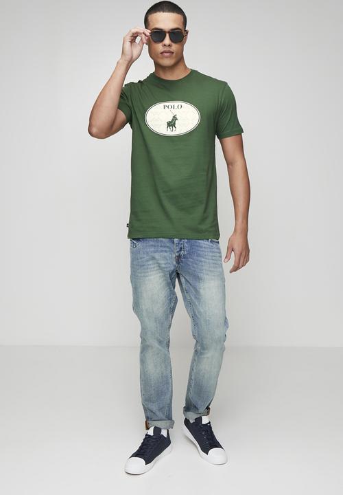 POLO - Gerald Monogram Logo T Short sleeve Tee - Green