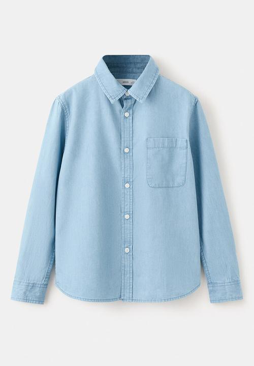 MANGO - Shirt Pacific - Open Blue