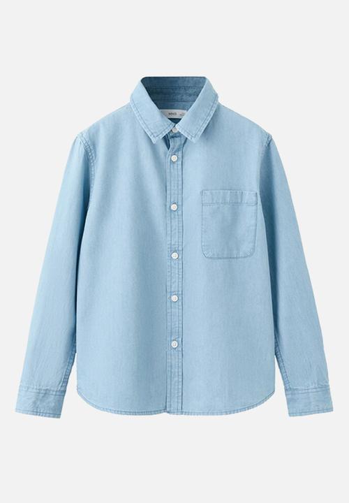 MANGO - Shirt Pacific - Open Blue