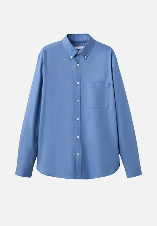 MANGO - Shirt Oxli - Medium Blue
