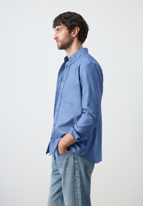 MANGO - Shirt Oxli - Medium Blue
