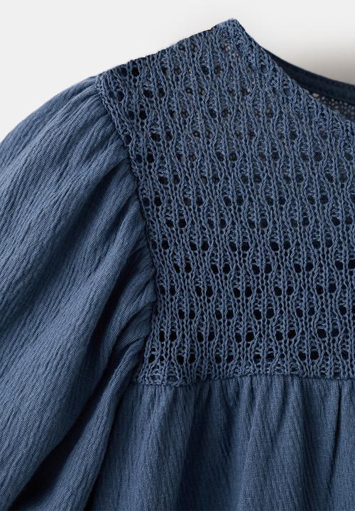 MANGO - Dress CARLA - Navy