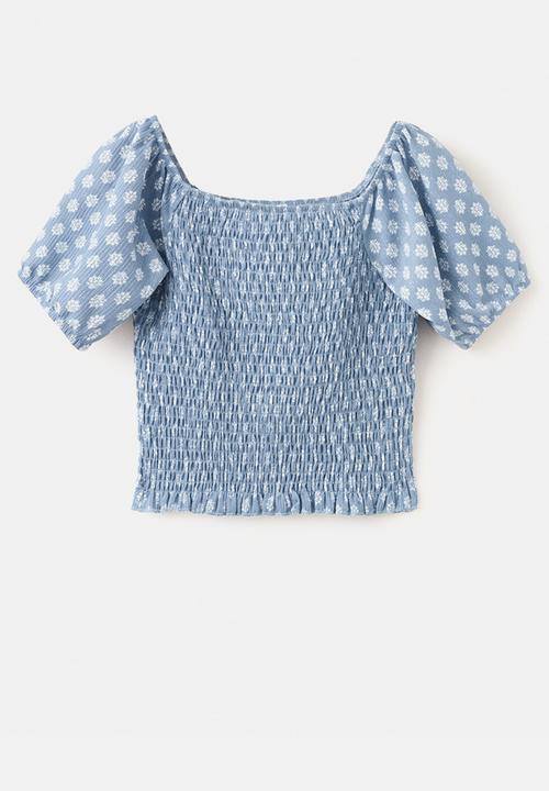 MANGO - T-Shirt SELLOSET - Medium Blue