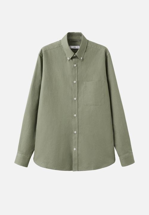 MANGO - Shirt Oxlir - Green