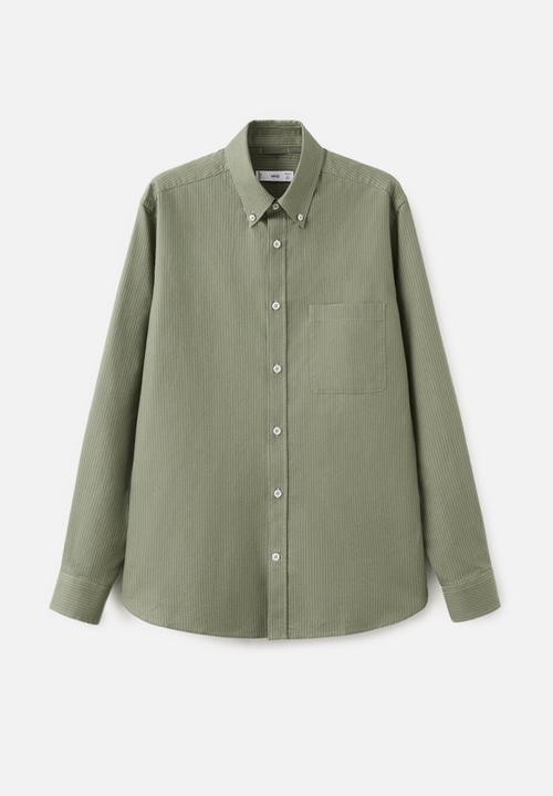 MANGO - Shirt Oxlir - Green