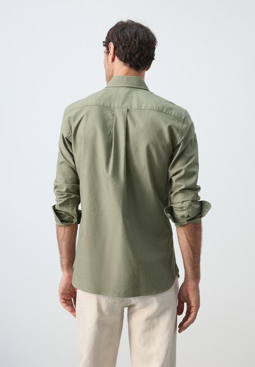 MANGO - Shirt Oxlir - Green
