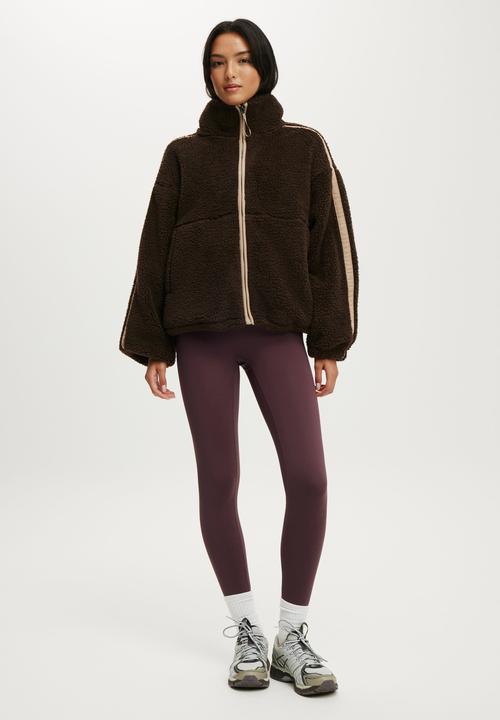 Cotton On - Trail Sherpa Jacket - French Roast