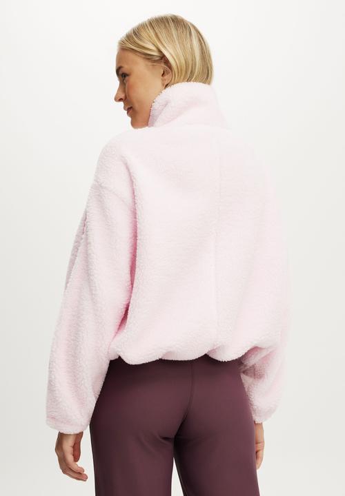Cotton On - Trail Sherpa Jacket - Cherry Dream