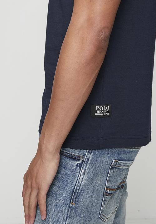 POLO - Sechaba Pjc Short sleeve Block Logo Tee - Navy