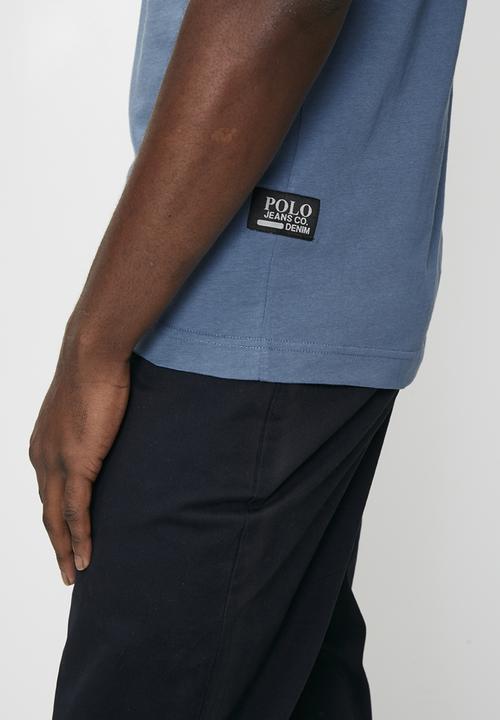 POLO - Sthembiso Pjc Ss Pocket Tee - Blue