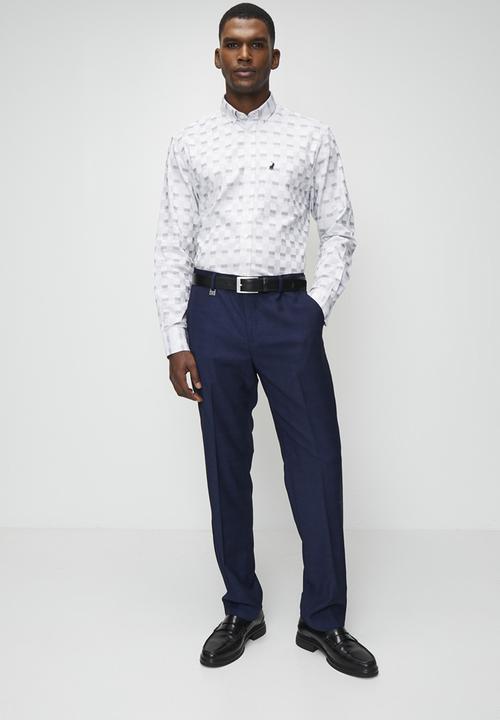 POLO - Torres Ls Check Shirt - White