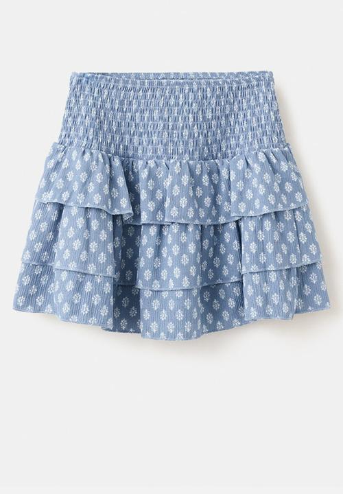 MANGO - Skirt SELLOSET - Medium Blue
