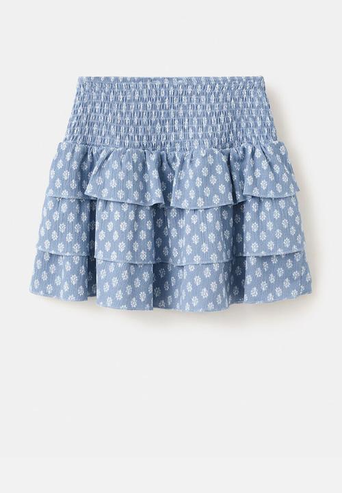 MANGO - Skirt SELLOSET - Medium Blue