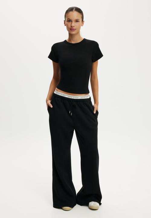 Cotton On - Active Rib Baby Tee - Black