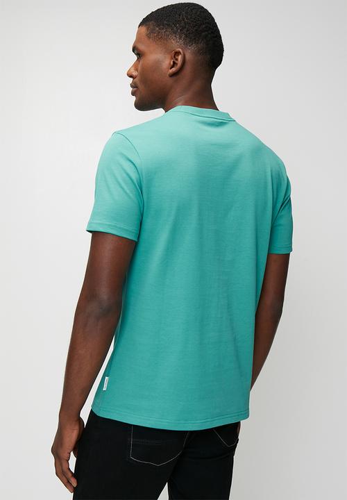 Ben Sherman - 3D Embossed Happy Bear 260g Tee Shirt - Aqua Teal